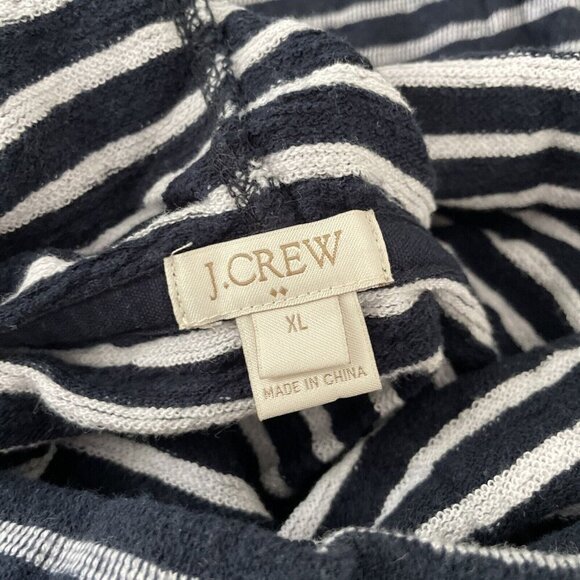 J.Crew Factory Striped Terry Funnelneck Sweatshirt Style Size XL (A6) - Picture 14 of 14